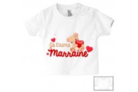 Tee-shirt de bébé comme parrain mais en mieux fille