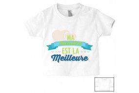 Tee-shirt de bébé tu es mon parrain de rêve fille