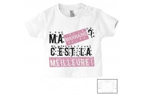 Tee-shirt de bébé je suis la princesse des râleuses le roi c’est mon parrain