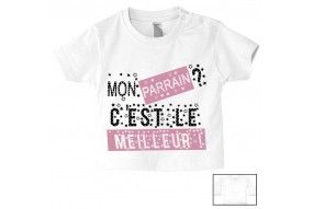 Tee-shirt de bébé je suis la princesse des râleuses le roi c’est mon parrain