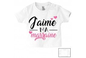 Tee-shirt de bébé ce qui se passe chez marraine reste chez marraine