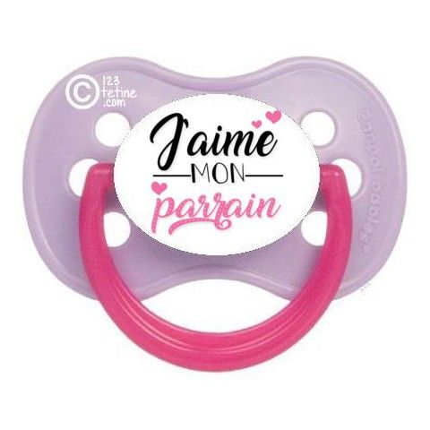 Tétine de bébé mon parrain est le meilleur pois fille