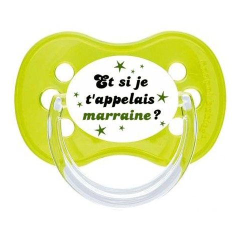 Tétine de bébé mon parrain est le meilleur pois garçon