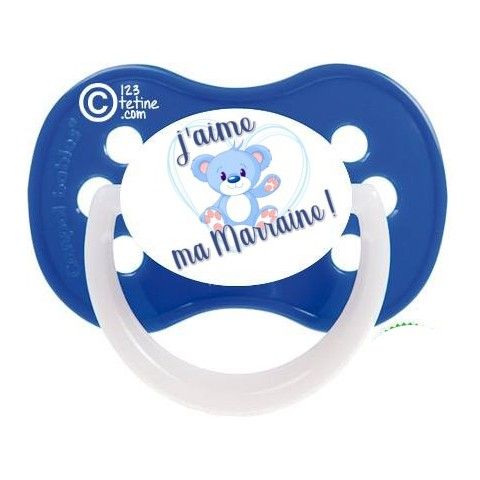 Tétine de bébé mon parrain est le meilleur pois garçon