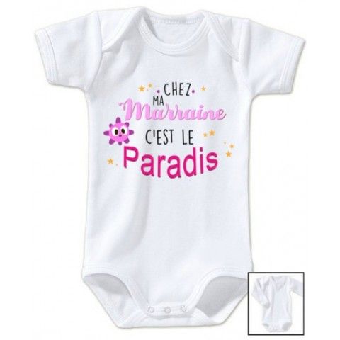 Body de bébé je suis le p’tit cœur de parrain fille