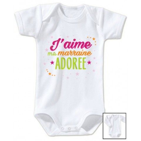 Body de bébé je suis le p’tit cœur de parrain fille