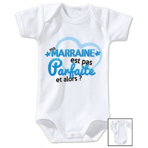 Body de bébé même tête que parrain fantaisiste fille