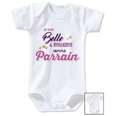 Body de bébé mon parrain est pas parfait et alors fille