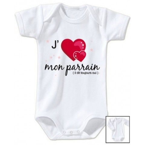 Body de bébé mon parrain est pas parfait et alors fille