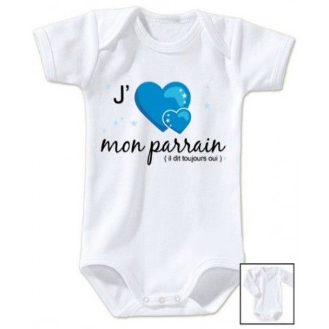 Body de bébé mon parrain est pas parfait et alors fille