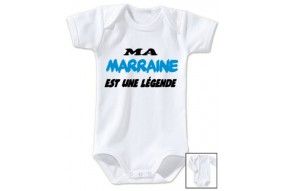 Body de bébé ma marraine me trouve trop chou