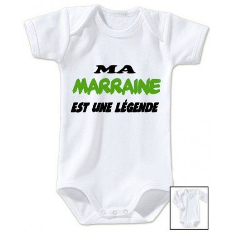 Body de bébé ma marraine me trouve trop chou