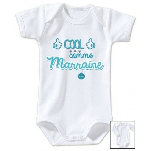 Body de bébé cool comme marraine et ouai fille