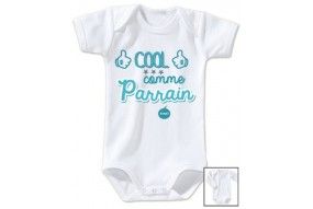 Body de bébé cool comme marraine et ouai fille