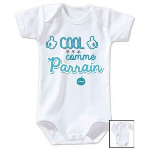 Body de bébé cool comme marraine et ouai fille