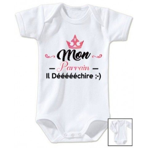 Body de bébé la princesse à marraine