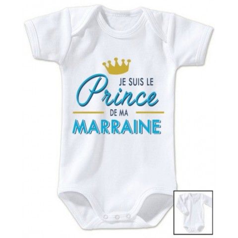 Body de bébé la princesse à marraine